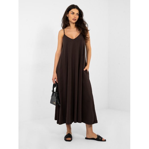 Sukienka-RV-SK-A1088.29-ciemny brązowy 4