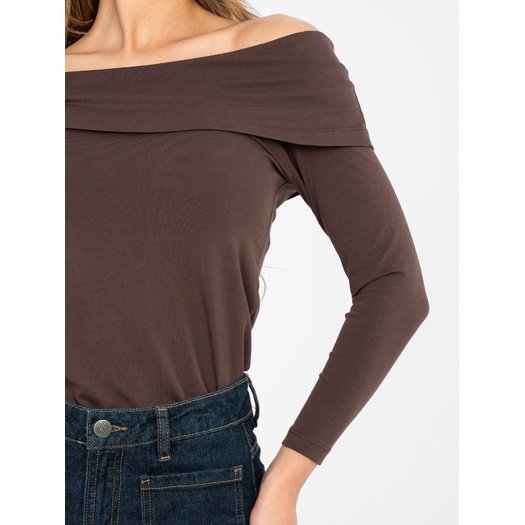 Bluzka-RV-BZ-A1194.25-ciemny brązowy