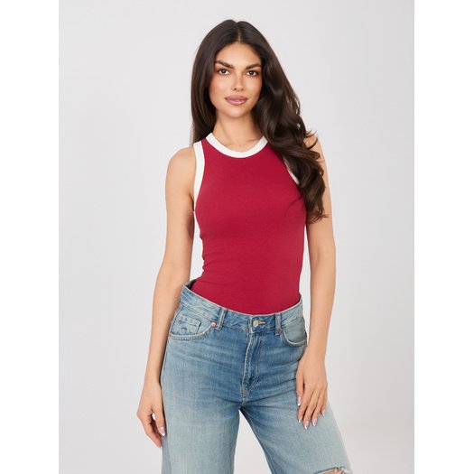 Top-D16197AJ02864A-ciemny czerwony 1