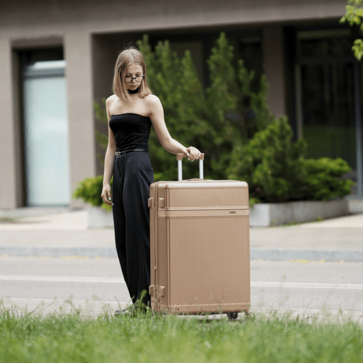 SUITCASE M 24   STL945 ABS DARK GREY