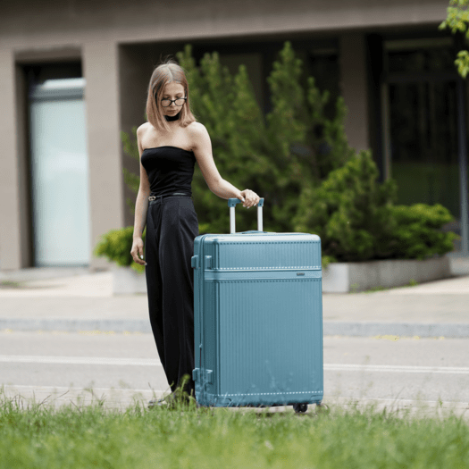 SUITCASE M 24   STL945 ABS DARK GREY