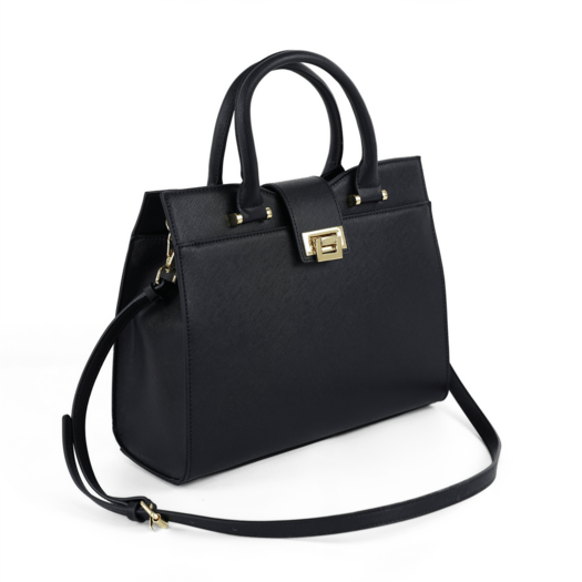 Torba weekendowa podr&oacute;żna sk&oacute;rzana Solier SL39 Astrin czarna 1