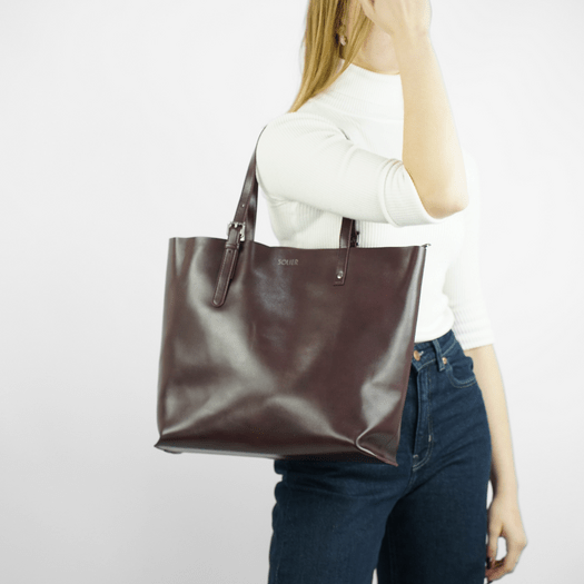 Genuine leather woman s laptop bag FL25 black with snake pattern 4