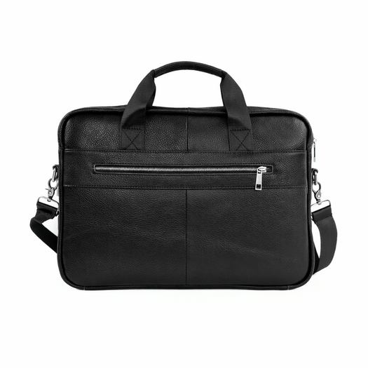 Genuine leather woman s laptop bag FL25 black with snake pattern 3