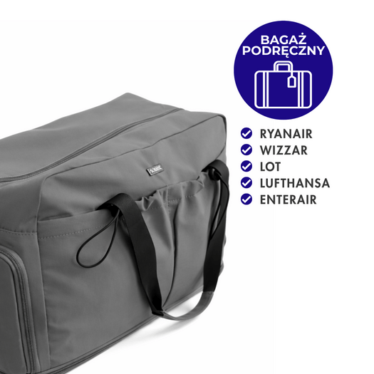 Torba weekendowa podr&oacute;żna sk&oacute;rzana Solier SL39 Astrin czarna 10