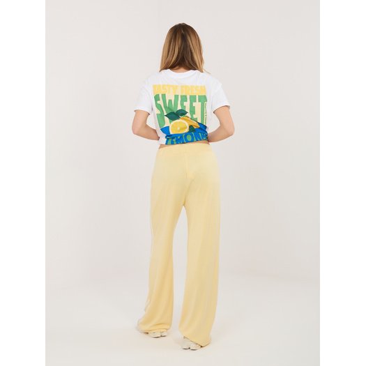 Spodnie dresowe-RV-DR-A1239.98-jasny ż&oacute;łty 2