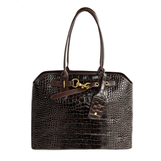 Large Shopper Bag Solier FL57 Arla &ndash; Brown