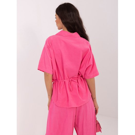 Koszula-IT-KS-FL10320.12-ciemny r&oacute;żowy