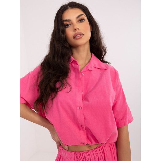 Koszula-IT-KS-FL10320.12-ciemny r&oacute;żowy 2