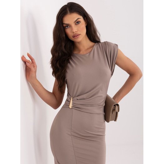 Sukienka-IT-SK-22350.86-ciemny bezowy 2