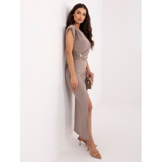 Sukienka-IT-SK-22350.86-ciemny bezowy 1