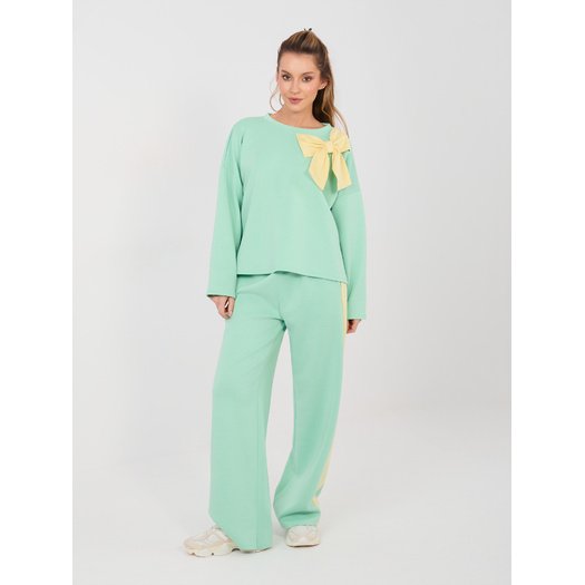 Spodnie dresowe-IT-DR-22220.88-jasny zielony 4