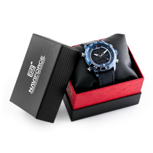 ZEGAREK MĘSKI NAVIFORCE - NF9144 (zn077e) - blue + box