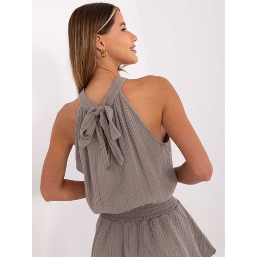 Sukienka-MI-SK-92166.71P-ciemny bezowy 1