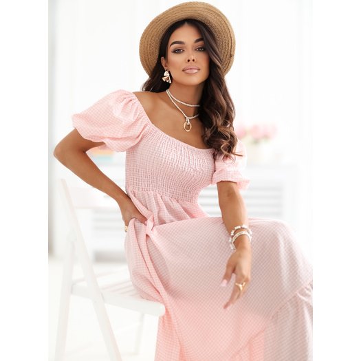 Sukienka-IR-SK-2802.18-brzoskwiniowy 3