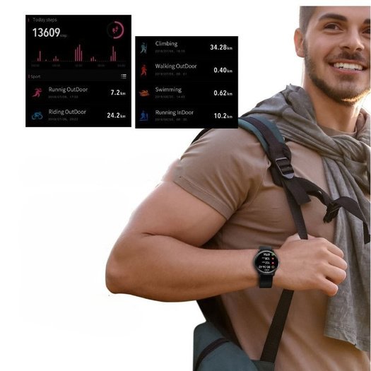 IŠMANUSIS LAIKRODIS SMARTWATCH G. Rossi G.RSWSF1-1A1-1 juodas (zg309e)