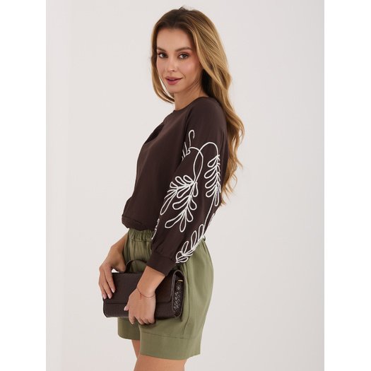 Bluza-RV-BL-A367-1.18P-ciemny brązowy