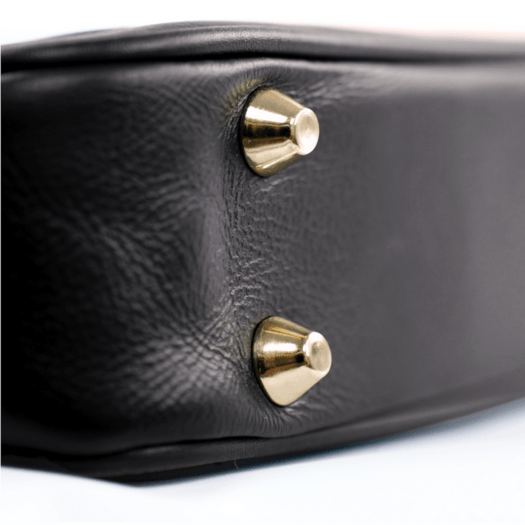Genuine leather woman s laptop bag FL25 black with snake pattern 8