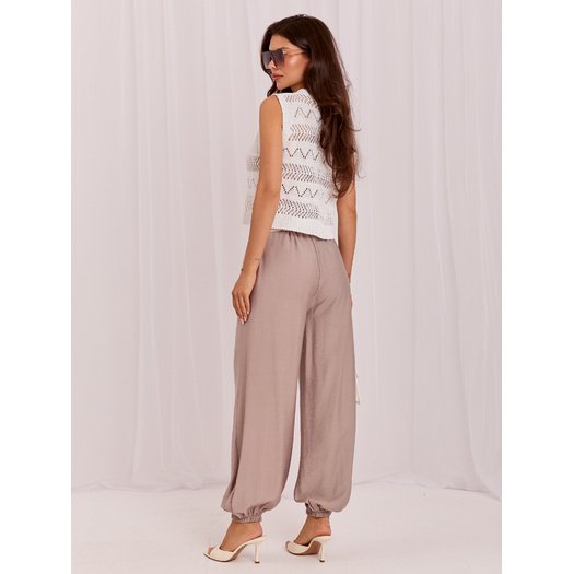 Spodnie-IT-SP-10368.34-ciemny bezowy
