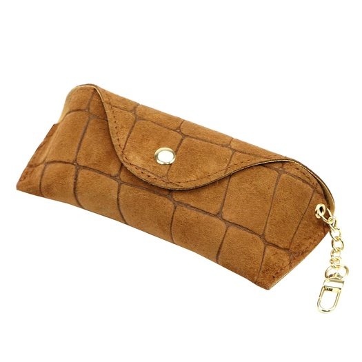 Leather Glasses Case Florence BRE-13 CROCO