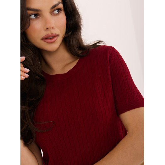 Sweter-IR-SW-57811.76-ciemny czerwony