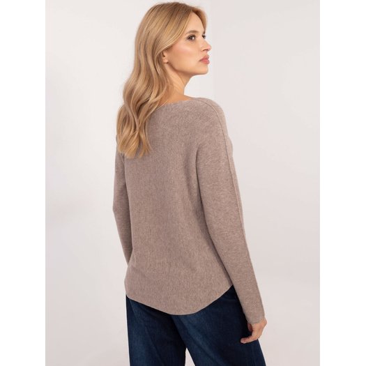 Sweter-IT-SW-0810.08P-ciemny bezowy