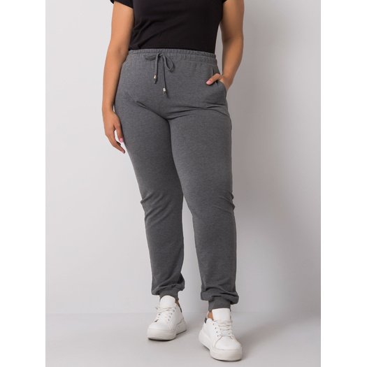 Spodnie dresowe-RV-DR-6301.88-ciemny szary 2