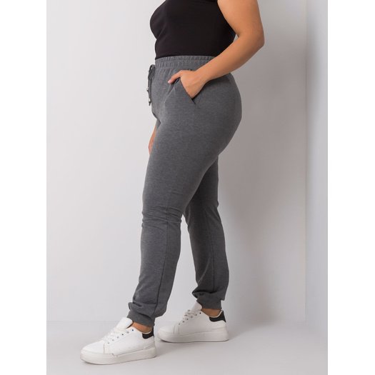 Spodnie dresowe-RV-DR-6301.88-ciemny szary 3