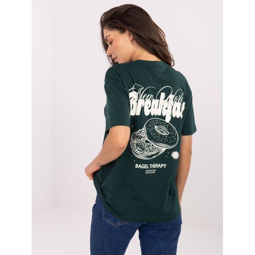 T-shirt-D12022M02645R-ciemny zielony 2