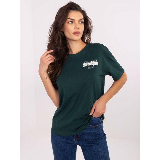 T-shirt-D12022M02645R-ciemny zielony 1