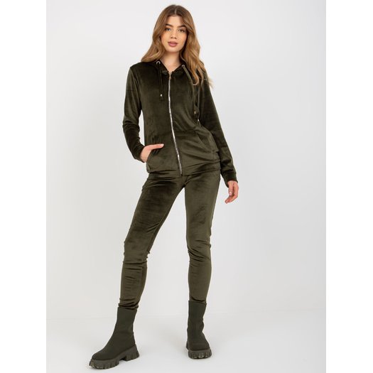 Veliūrinis treningas moterims  RV-KMPL-6087-2.31X-khaki