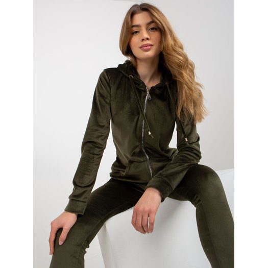 Veliūrinis treningas moterims  RV-KMPL-6087-2.31X-khaki