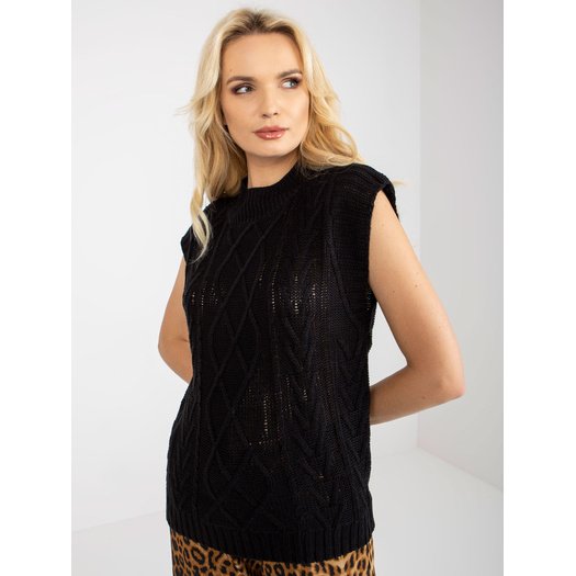 Liemenė-D90027W90785B3-juoda