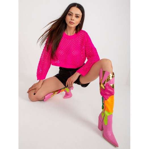 Megztinis-BA-SW-9008.35P-fluo rožinis
