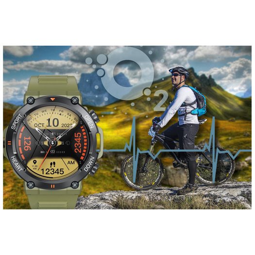 SMARTWATCH MĘSKI Gravity GT7-3 PRO - WYKONYWANIE POŁĄCZEŃ, PULSOKSYMETR (sg018c)
