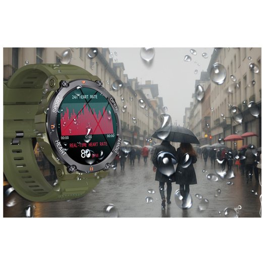 SMARTWATCH MĘSKI Gravity GT7-3 PRO - WYKONYWANIE POŁĄCZEŃ, PULSOKSYMETR (sg018c)