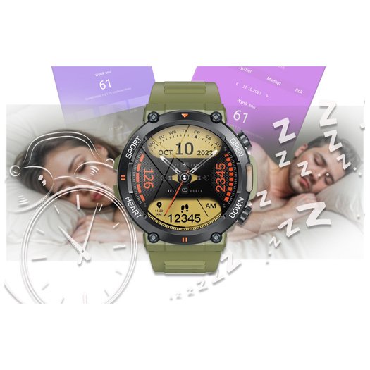 SMARTWATCH MĘSKI Gravity GT7-3 PRO - WYKONYWANIE POŁĄCZEŃ, PULSOKSYMETR (sg018c)