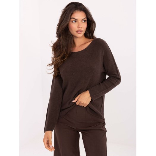 Sweter-IT-SW-2219.63-ciemny brązowy 3