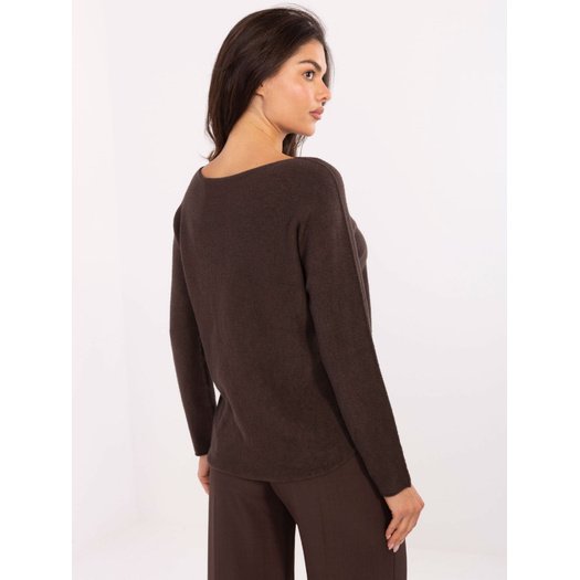 Sweter-IT-SW-2219.63-ciemny brązowy