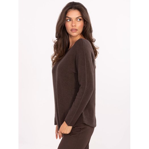 Sweter-IT-SW-2219.63-ciemny brązowy 1