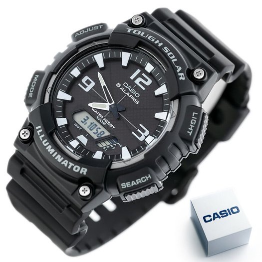 Laikrodis vyrams CASIO AQ-S810W 1AV (zd044h) - SOLAR POWERED