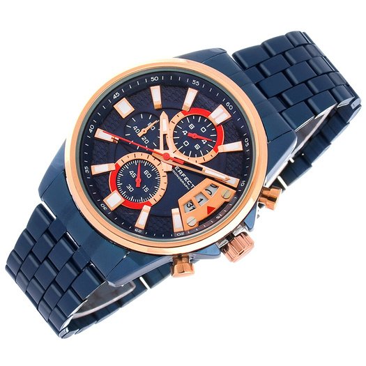 Laikrodis vyrams PERFECT M504CH-06 - CHRONOGRAF (zp383d) + dėžutė
