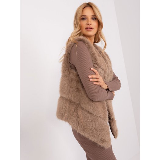 Kamizelka-AT-KZ-2349.00P-ciemny bezowy 1