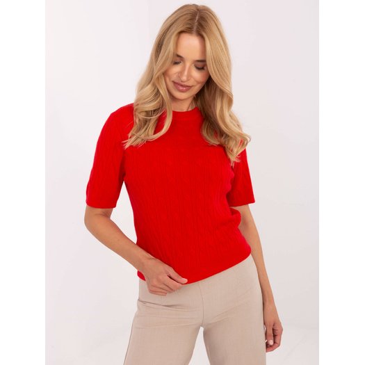 Sweter-PM-SW-N30085.34-czerwony 1