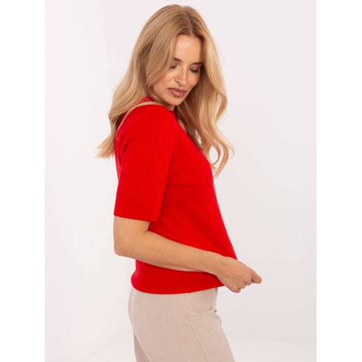 Sweter-PM-SW-N30085.34-czerwony