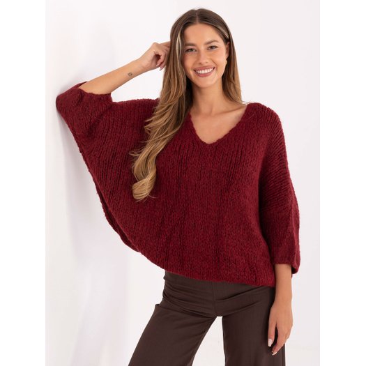 Sweter-IT-SW-7703.70-bordowy 3