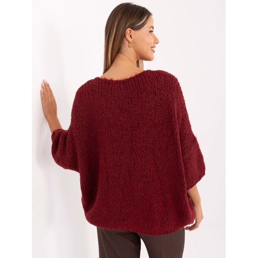 Sweter-IT-SW-7703.70-bordowy