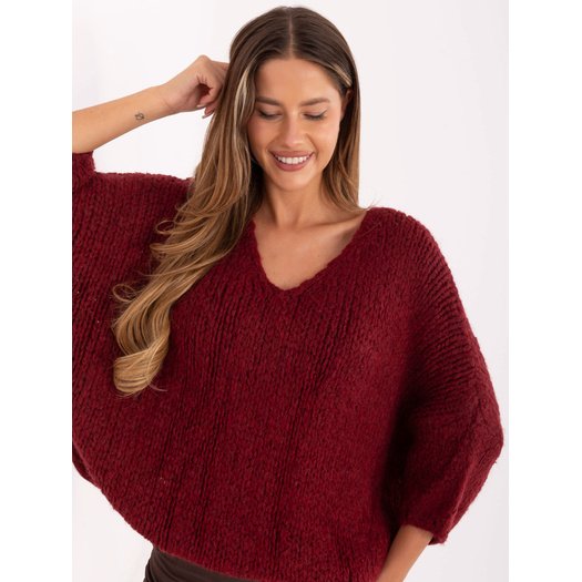 Sweter-IT-SW-7703.70-bordowy 1
