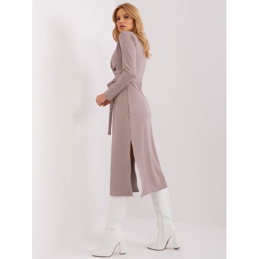 Sukienka-LK-SK-509456.99-ciemny bezowy 1 Sukienka-LK-SK-509456.99-ciemny bezowy 1