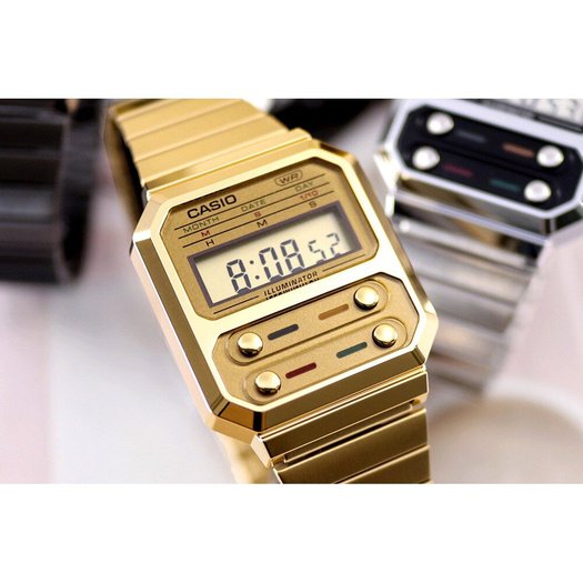 Laikrodis vyrams Casio Retro Vintage A100WEG-9AEF